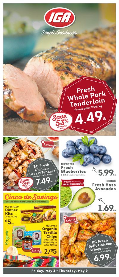 IGA Stores of BC Flyer May 3 to 9