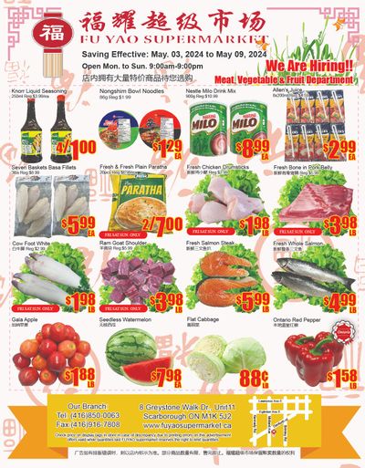 Fu Yao Supermarket Flyer May 3 to 9