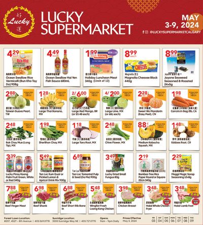 Lucky Supermarket (Calgary) Flyer May 3 to 9