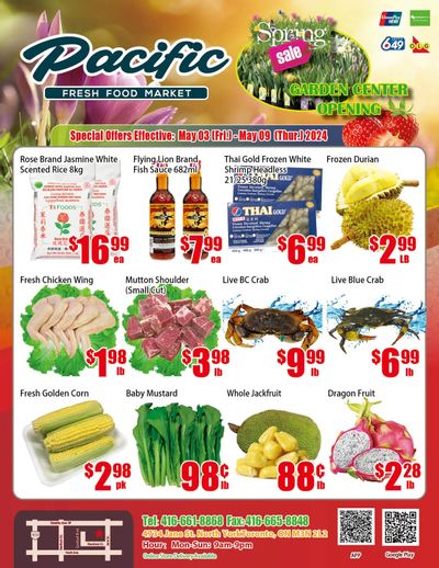 Pacific Fresh Food Market (North York) Flyer May 3 to 9