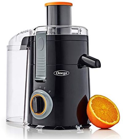 Omega Juicer C2000B2 Large Chute High Speed Centrifugal Extractor For Fruits and Vegetables, Features 3 Speeds Compact Design Large Pulp Container, 250-Watts, Black $37.98 (Reg $39.98)