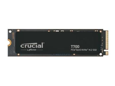 Crucial T700 1TB Gen5 NVMe M.2 SSD - Up to 11,700 MB/s - DirectStorage Enabled - CT1000T700SSD3 - Gaming, Photography, Video Editing & Design - Internal Solid State Drive $188.98 (Reg $239.97)