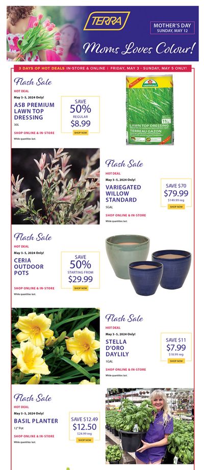 Terra Greenhouses Flyer May 3 to 9