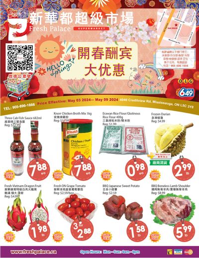 Fresh Palace Supermarket Flyer May 3 to 9