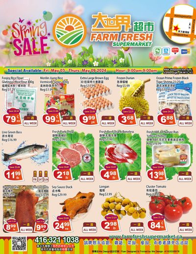 Farm Fresh Supermarket Flyer May 3 to 9
