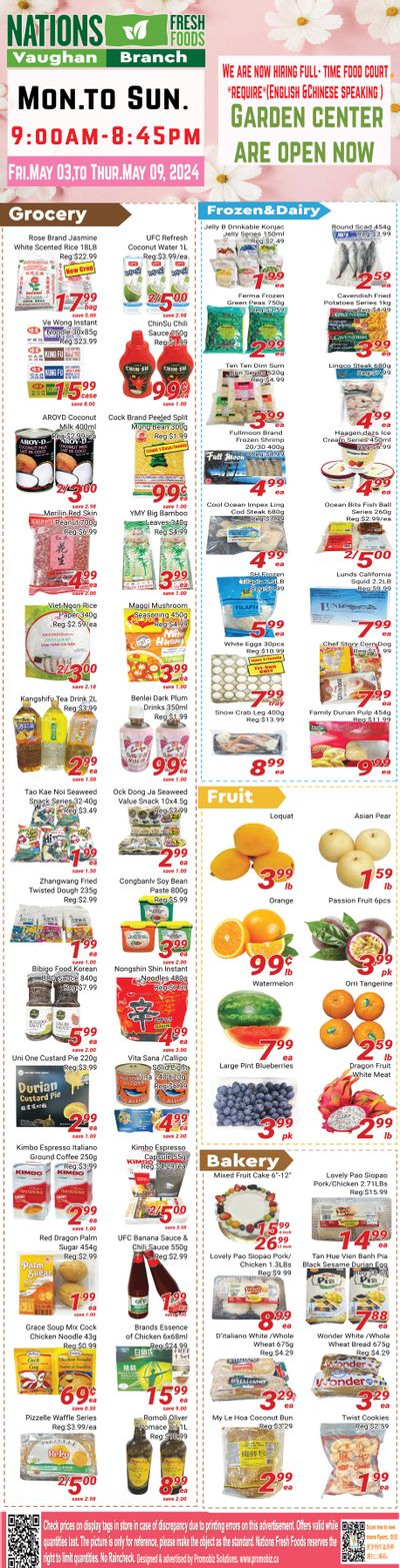 Nations Fresh Foods (Vaughan) Flyer May 3 to 9