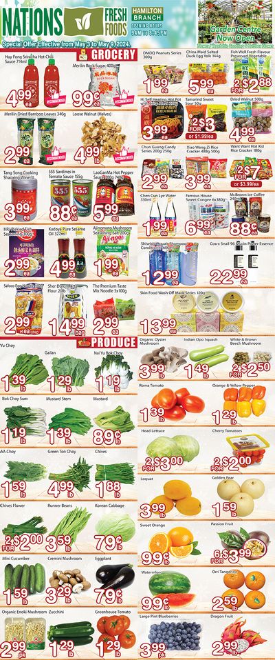 Nations Fresh Foods (Hamilton) Flyer May 3 to 9
