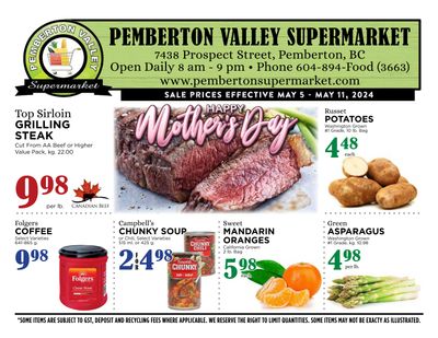 Pemberton Valley Supermarket Flyer May 5 to 11