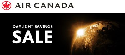 Air Canada Daylight Savings Seat Sale: Save on Flights within Canada, to the U.S., Asia, Australia, New Zealand and Sun destinations
