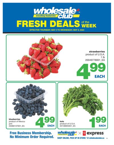 Wholesale Club (Atlantic) Fresh Deals of the Week Flyer May 2 to 8