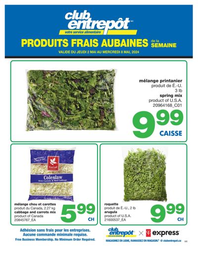 Wholesale Club (QC) Fresh Deals of the Week Flyer May 2 to 8