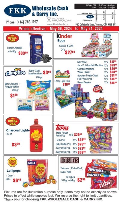 FKK Wholesale Cash & Carry Flyer May 6 to 31
