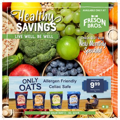 Freson Bros. Healthy Savings Flyer May 3 to 30