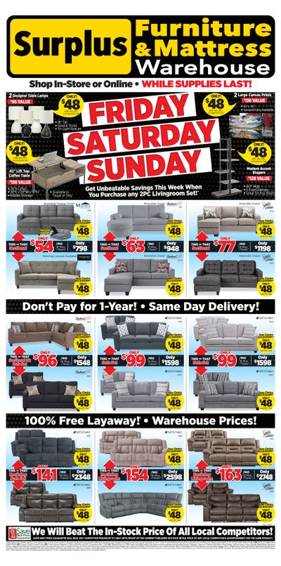Surplus Furniture & Mattress Warehouse (Sydney) Flyer May 6 to 12