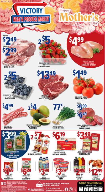 Victory Meat Market Flyer May 7 to 11