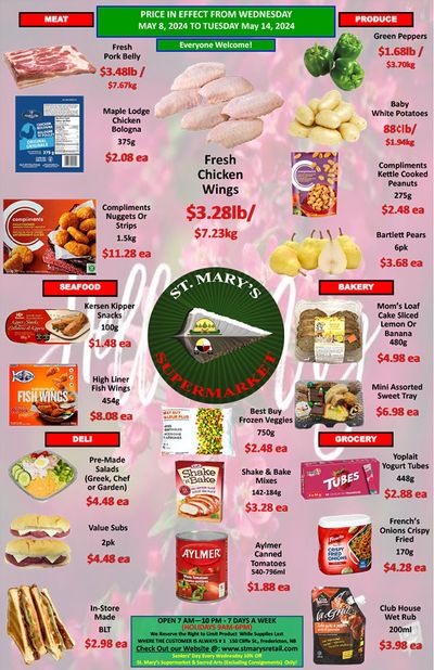 St. Mary's Supermarket Flyer May 8 to 14