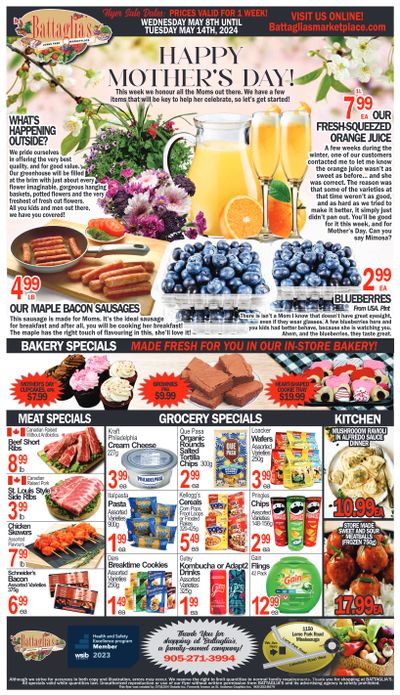 Battaglia's Marketplace Flyer May 8 to 14
