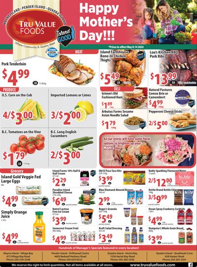 Tru Value Foods Flyer May 8 to 14