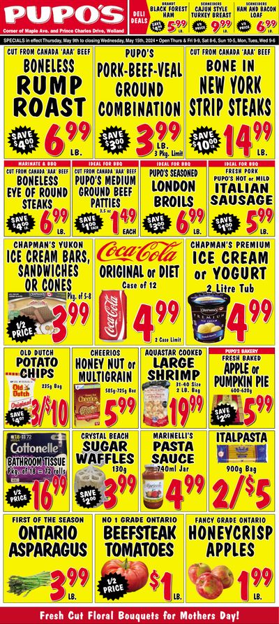 Pupo's Food Market Flyer May 9 to 15