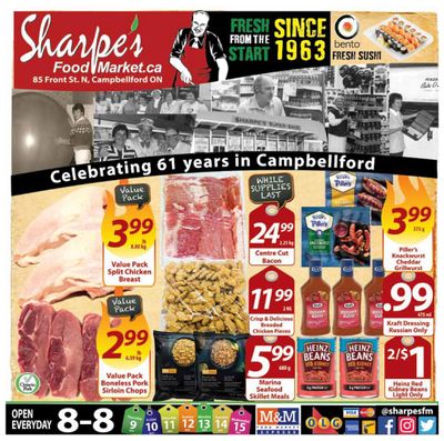Sharpe's Food Market Flyer May 9 to 15