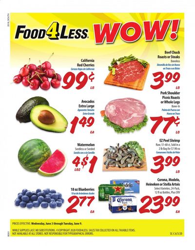Food 4 Less Weekly Ad & Flyer June 3 to 9