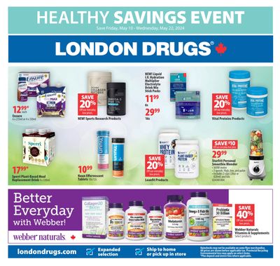 London Drugs Healthy Savings Event Flyer May 10 to 22