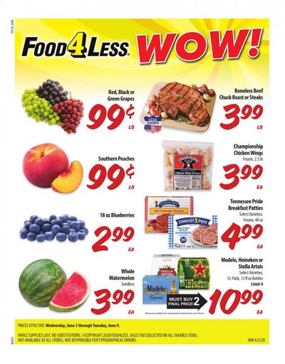 Food 4 Less Weekly Ad & Flyer June 3 to 9