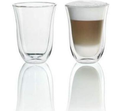 Delonghi Latte Macchiato Double Walled Glasses-Set of Two For $19.99 At Amazon Canada