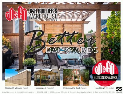 J&H Builder's Warehouse Flyer May 9 to 22