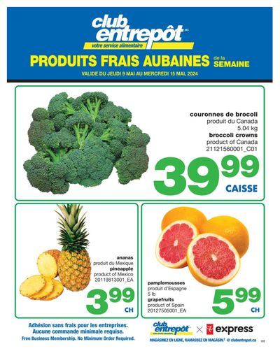 Wholesale Club (QC) Fresh Deals of the Week Flyer May 9 to 15