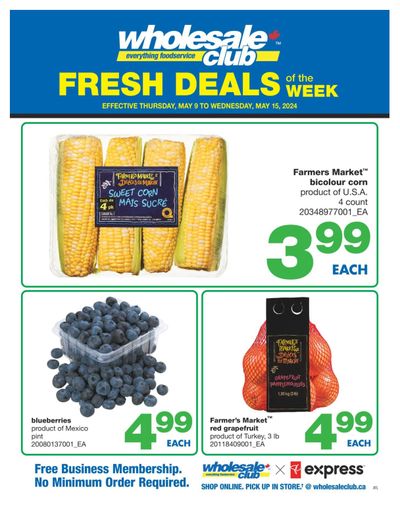 Wholesale Club (Atlantic) Fresh Deals of the Week Flyer May 9 to 15