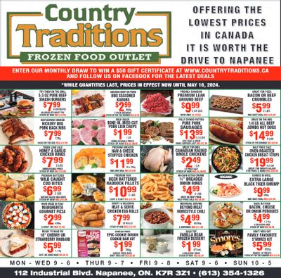 Country Traditions Flyer May 9 to 16