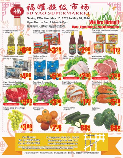 Fu Yao Supermarket Flyer May 10 to 16