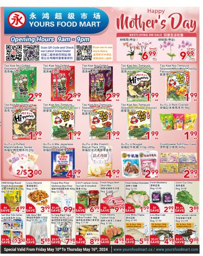 Yours Food Mart Flyer May 10 to 16