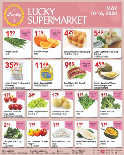 Lucky Supermarket (Edmonton) Flyer May 10 to 16