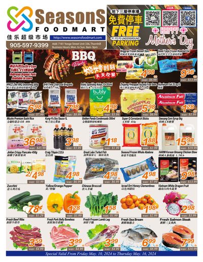 Seasons Food Mart (Thornhill) Flyer May 10 to 16