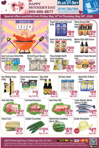Blue Sky Supermarket (Pickering) Flyer May 10 to 16