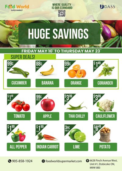 Food World Supermarket Flyer May 10 to 23