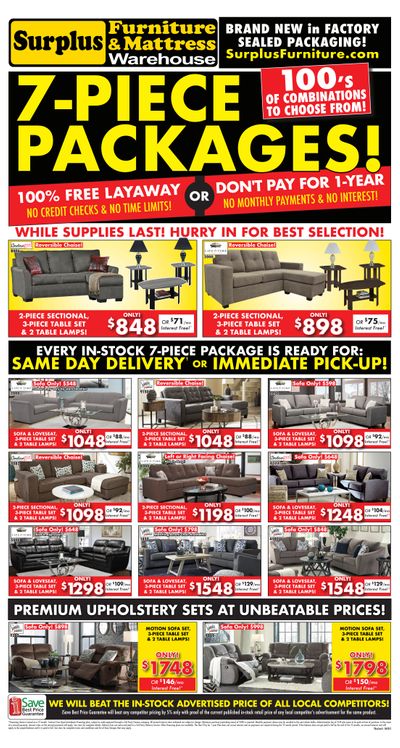 Surplus Furniture & Mattress Warehouse (Sudbury) Flyer June 2 to 29 Surplus Furniture & Mattress Warehouse (Sudbury) Flyer June 2 to 29
