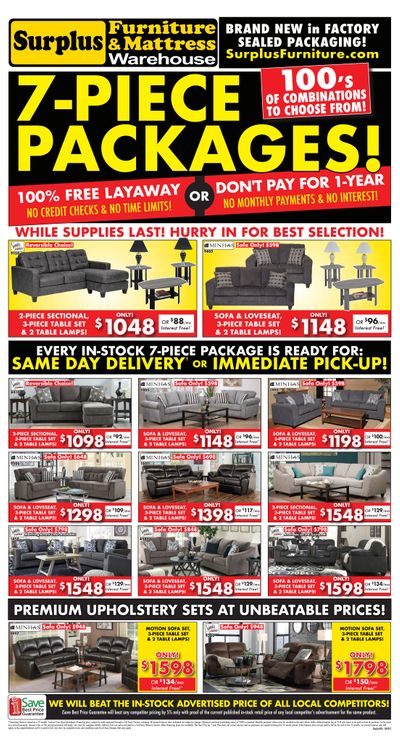 Surplus Furniture & Mattress Warehouse (Regina) Flyer June 2 to 29