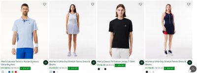 Lacoste Canada Private Sale: Save 30% off this Season’s Must-Haves + New Deals