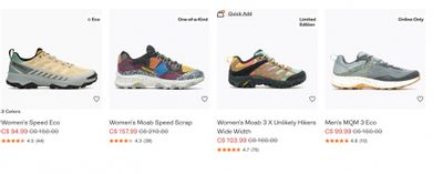 Merrell Canada: Sale + 25% off Sitewide with Promo Code