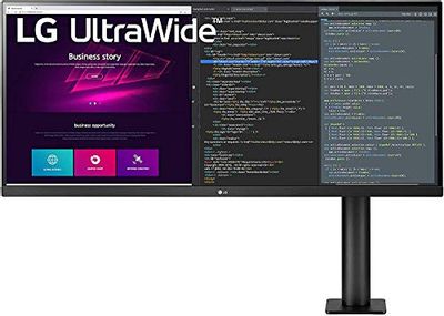 LG 34WN780-B UltraWide Monitor 34" 21:9 QHD (3440 x 1440) IPS Display, HDR10, AMD FreeSync, 3-Side Virtually Borderless Design, Ergo Stand - Black $426.99 (Reg $599.99)