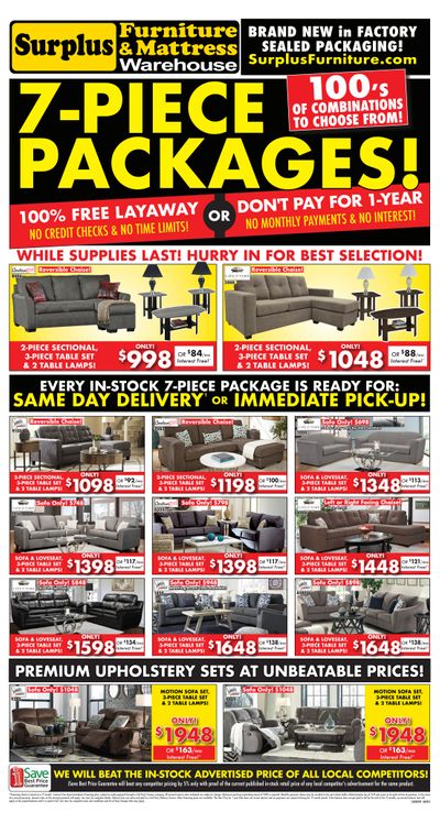 Surplus Furniture & Mattress Warehouse (Grand Falls Windsor) Flyer June 2 to 29