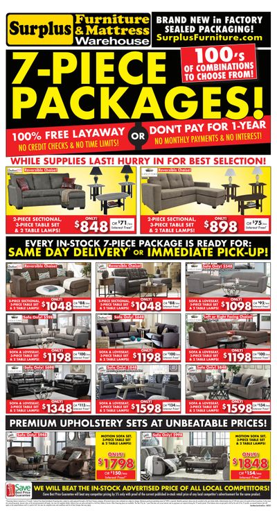 Surplus Furniture & Mattress Warehouse (Fredericton) Flyer June 2 to 29
