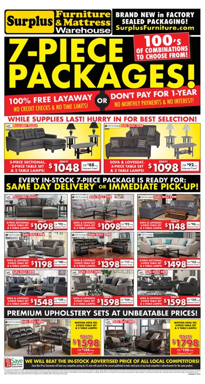 Surplus Furniture & Mattress Warehouse (Edmonton) Flyer June 2 to 29