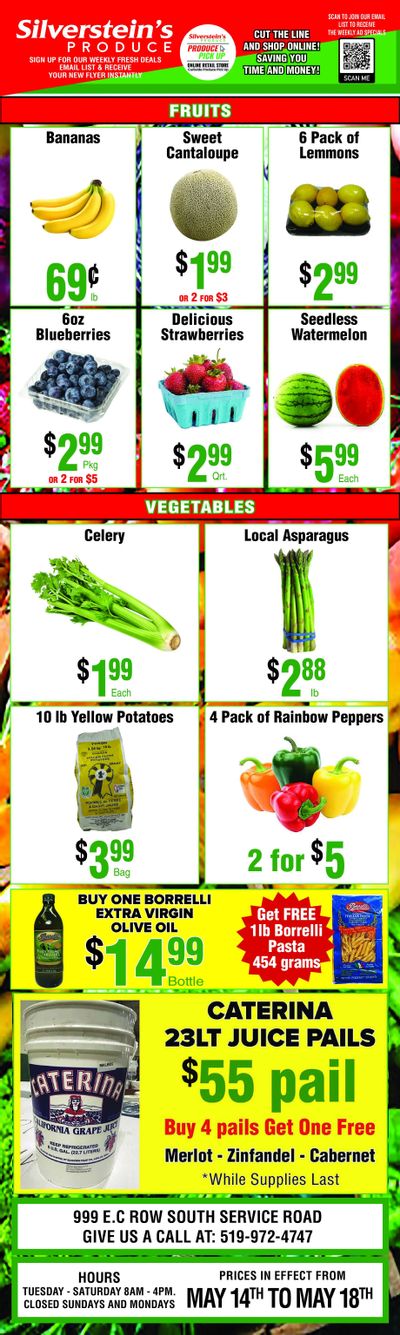 Silverstein's Produce Flyer May 14 to 18