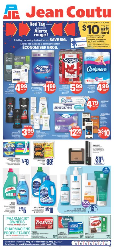 Jean Coutu (NB) Flyer May 16 to 22
