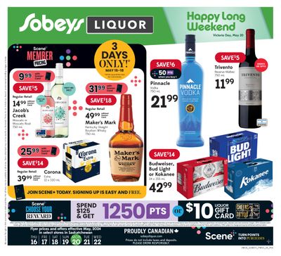 Sobeys (SK) Liquor Flyer May 16 to 22