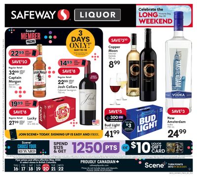 Safeway (BC) Liquor Flyer May 16 to 22